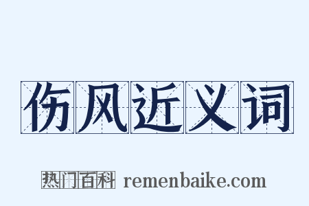 伤风近义词是什么意思的图片